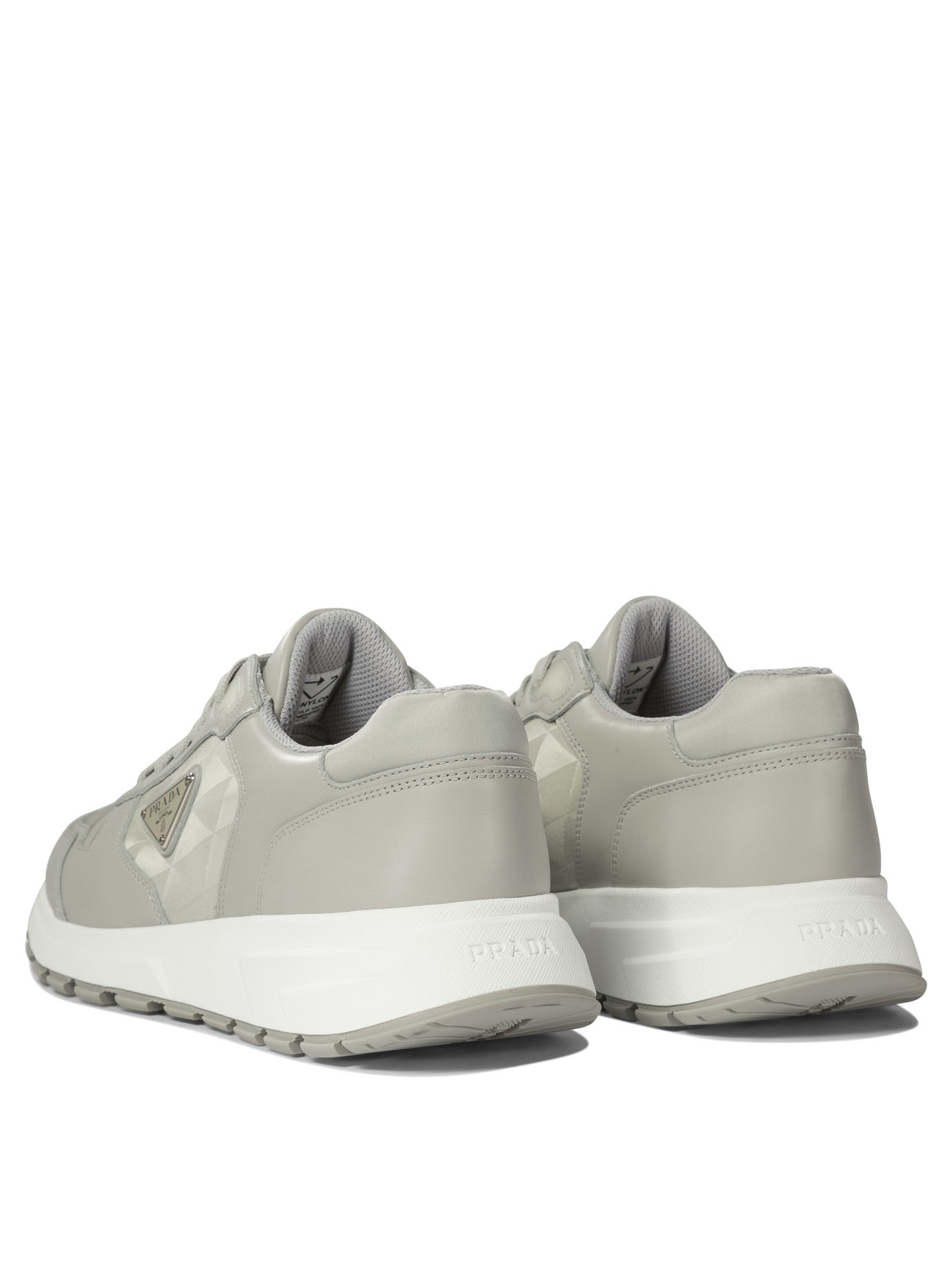 PRADA Prax 01 leather and Re-Nylon sneakers